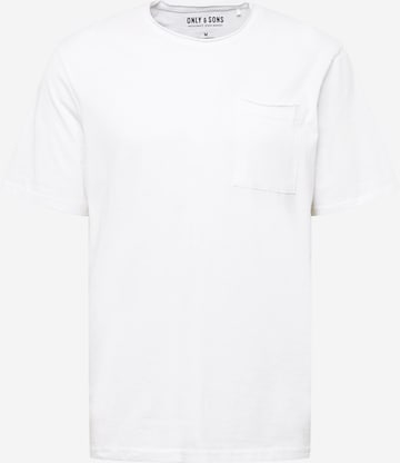 Only & Sons - Camiseta 'Roy' en blanco: frente