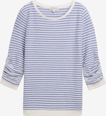 Sweat-shirt TOM TAILOR DENIM en bleu : devant