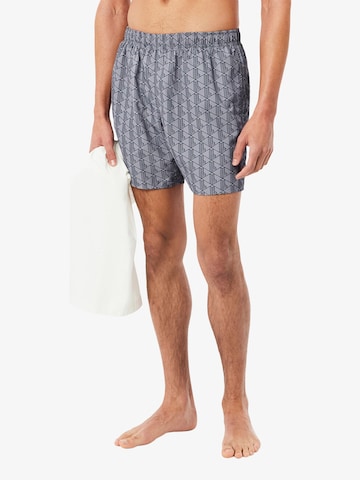 LACOSTE - Calções de banho em cinzento: frente