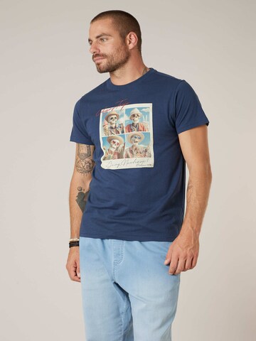 T-Shirt 'MANITO' Deeluxe en bleu : devant