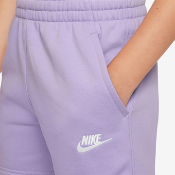 Nike Sportswear Regular Shorts 'Club Fleece' in Lila