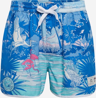 Tommy Jeans Shorts in blau / türkis / pink, Produktansicht