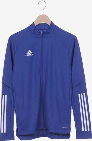 ADIDAS PERFORMANCE Sweatshirt & Zip-Up Hoodie in S in Blue: front