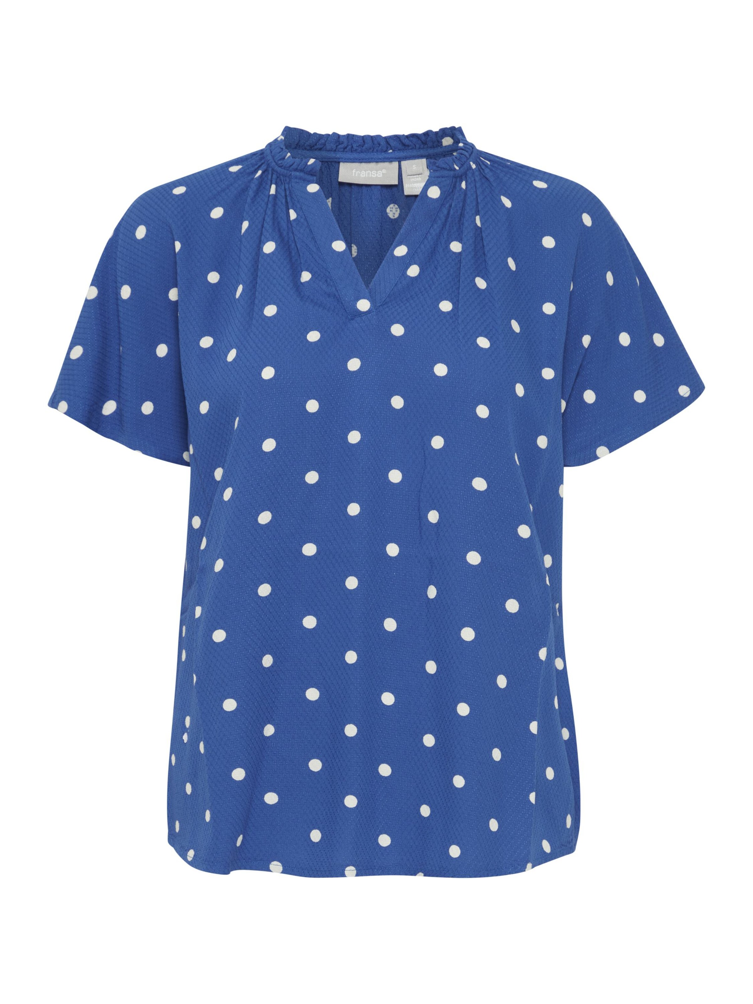 Fransa - Blusa 'FRKamma' em azul: frente