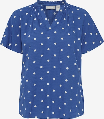 Fransa - Blusa 'FRKamma' em azul: frente