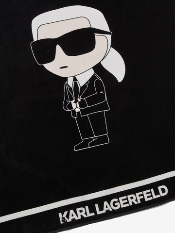 juoda Karl Lagerfeld Paplūdimio rankšluostis 'Ikonik'
