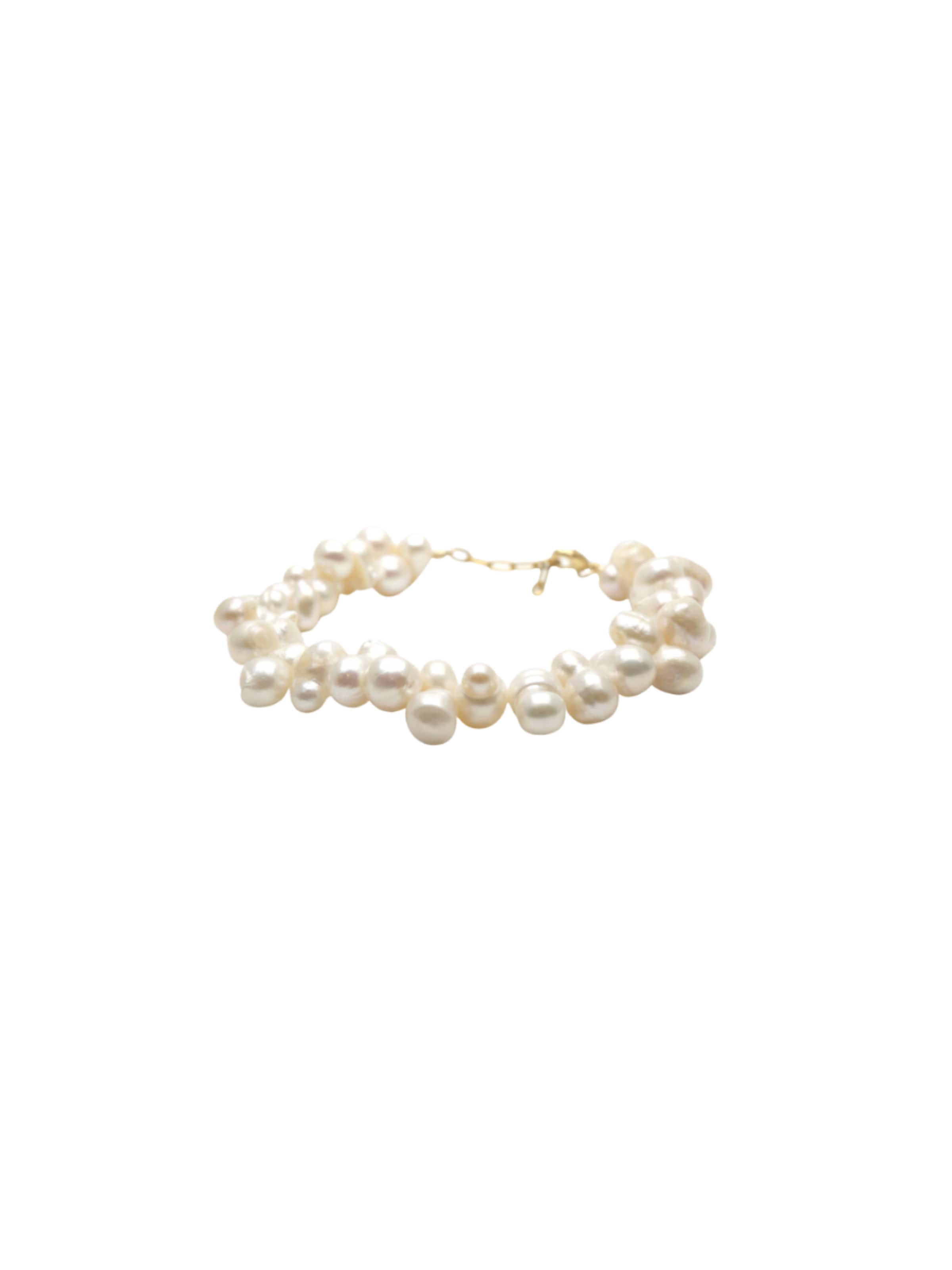 Bracelet 'Rita' LA MAISON GISEL B. en blanc : devant