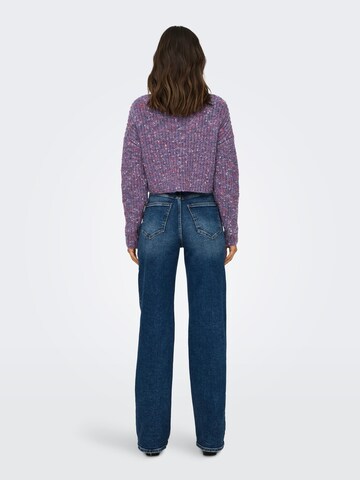ONLY - Jersey 'SPRINKLE LIFE' en lila