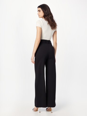 GUESS Wide leg Trousers with creases 'DARYL' in Black