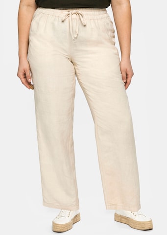 SHEEGO Обычный Штаны в Бежевый: спереди