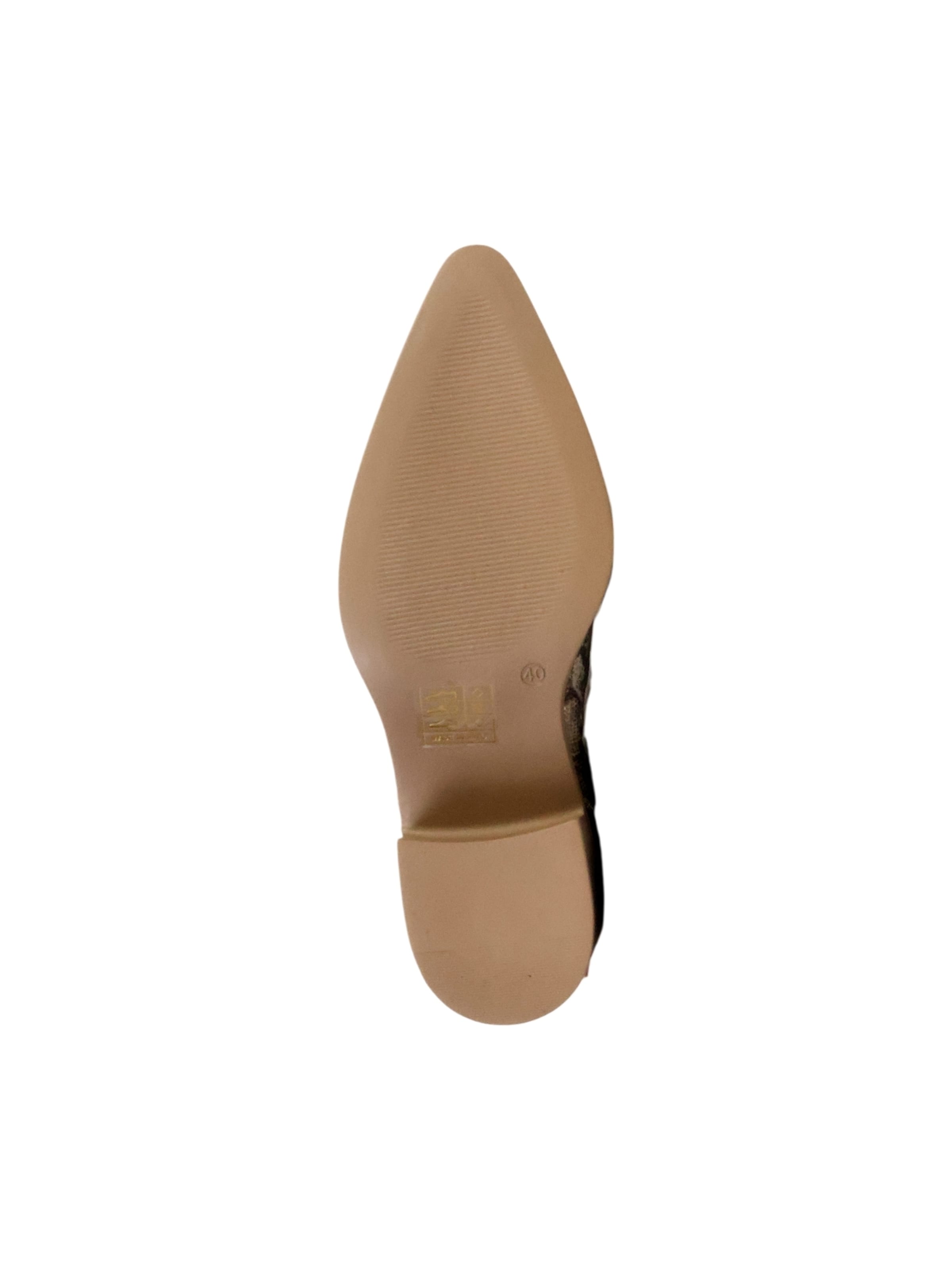 Super Mode - Botas de tobillo 'Supermodische Stiefeletten mit Reißverschluss' en oro
