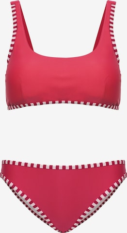 La V Bikini 'Bikini Mallorca' in Red: front