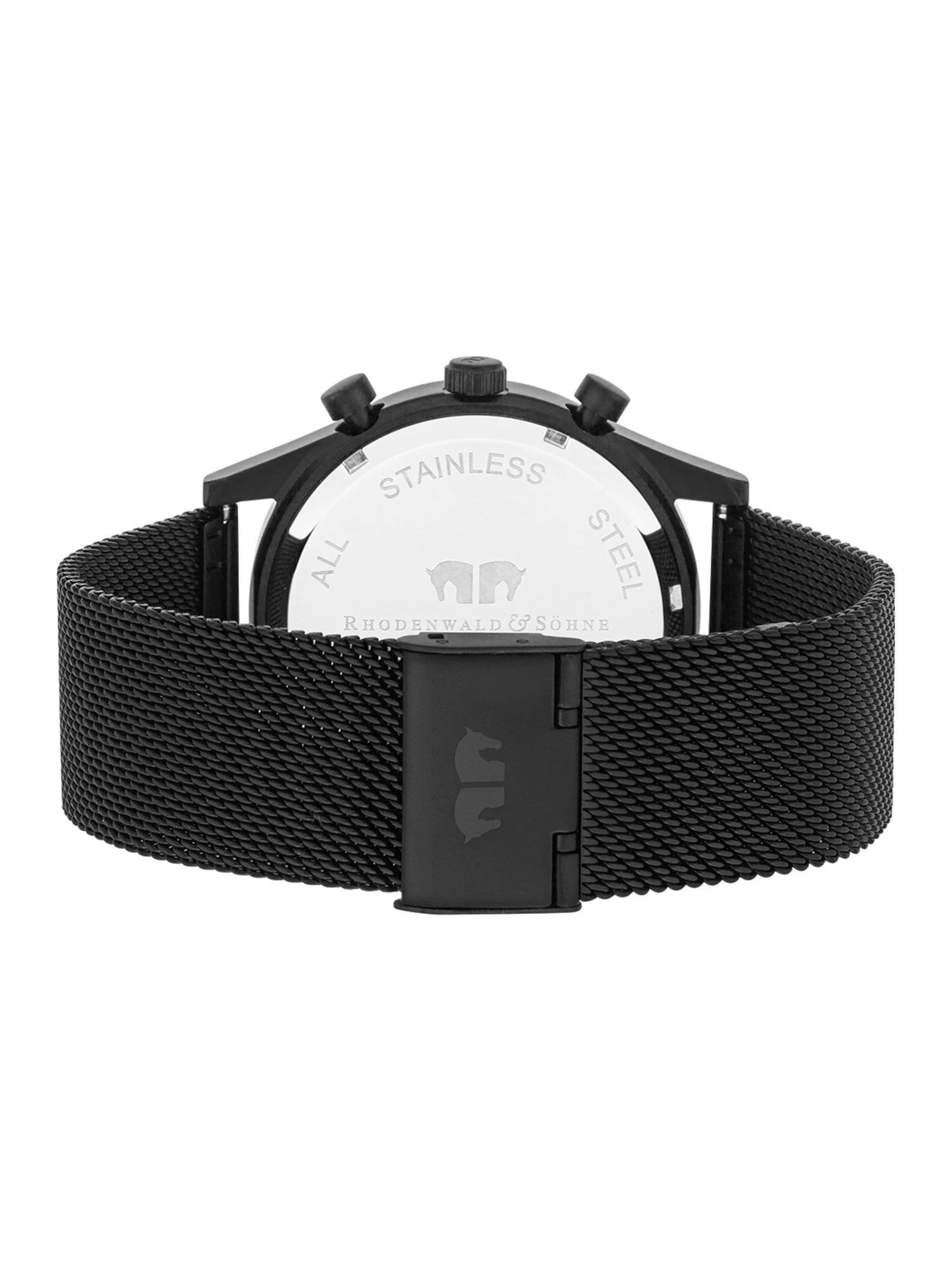 Rhodenwald & Söhne Analoog horloge in Zwart
