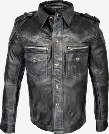 Coupe regular Chemise Be Noble en noir : devant