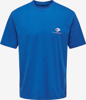 Only & Sons Koszulka 'OSCAR' w kolorze niebieski: przód