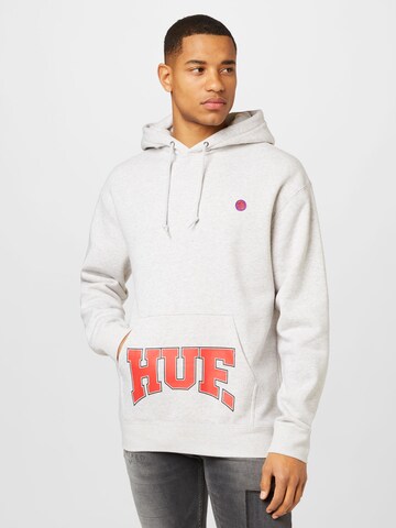 HUF Sweatshirt 'DRAFT' in Grey: front