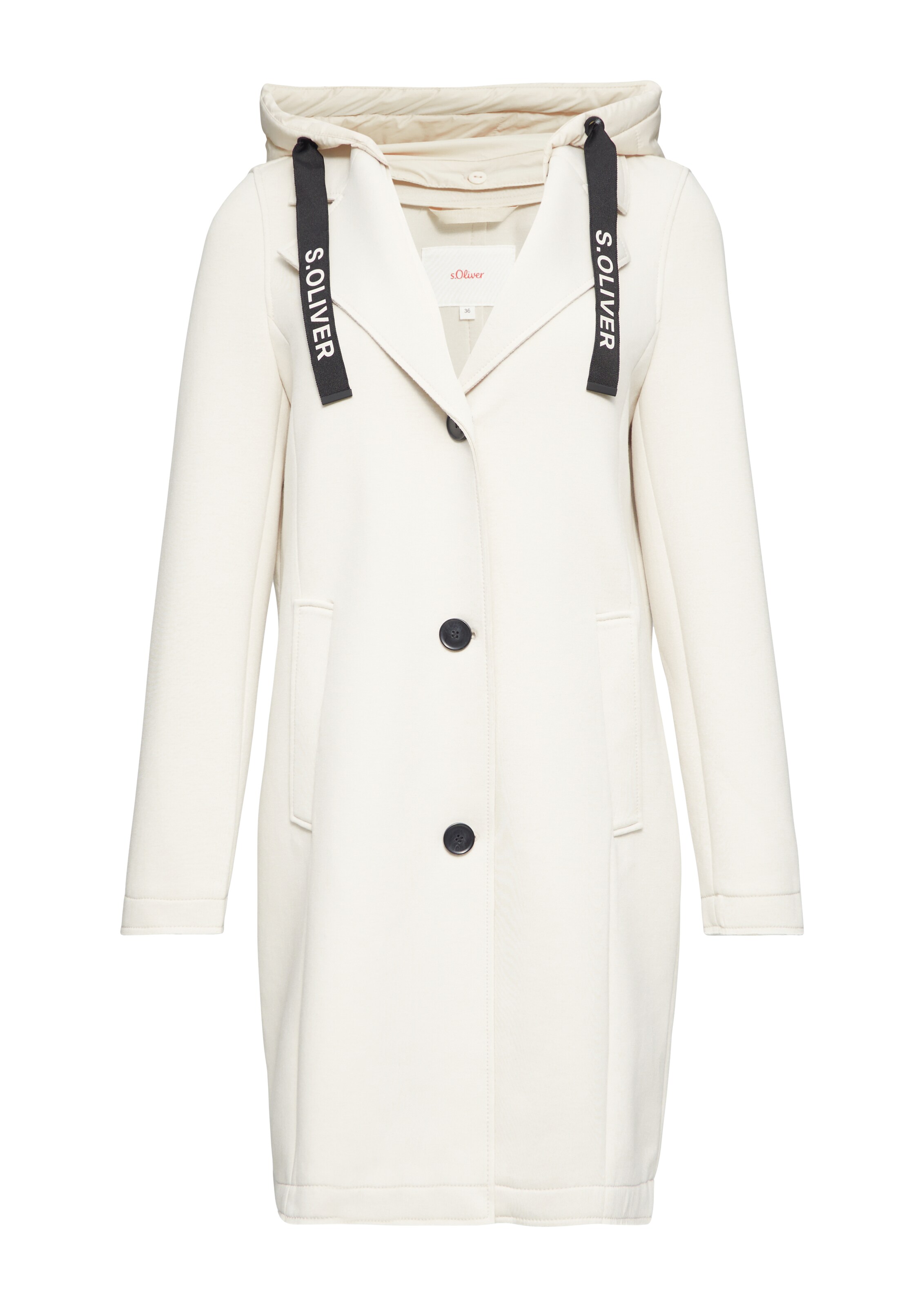 Manteau mi-saison s.Oliver en blanc : devant