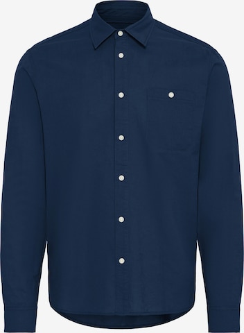 BLEND Overhemd ' BHBAY LINEN ' in Blauw: voorkant