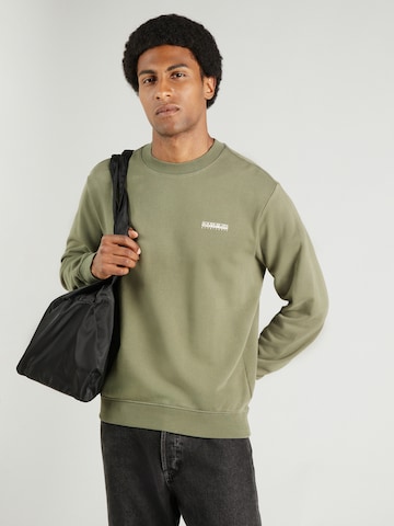 NAPAPIJRI - Sudadera en verde: frente