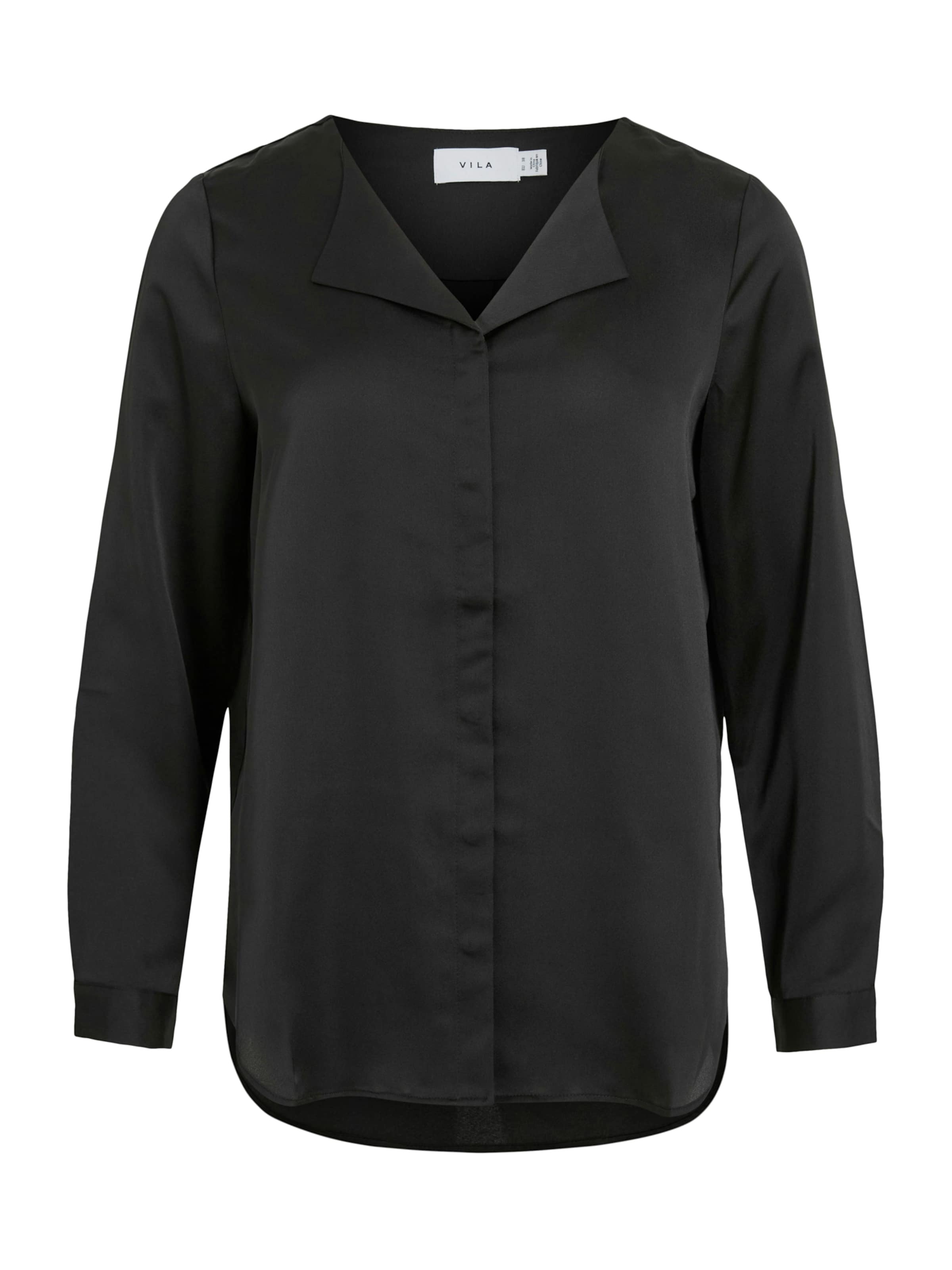 VILA Bluza 'VIELLETTE' | črna barva: sprednja stran