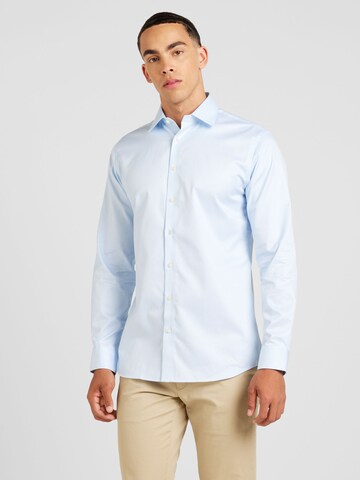 SELECTED Слим Рубашка 'SLHETHAN' в Синий: спереди