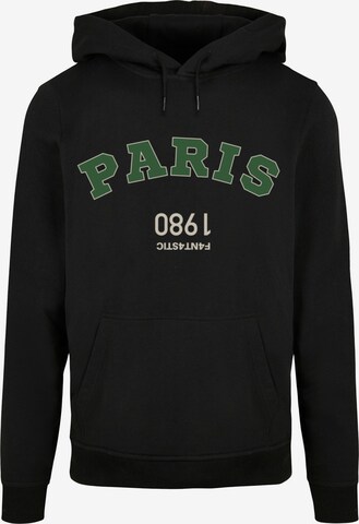 F4NT4STIC Sweatshirt 'Paris' in Zwart: voorkant