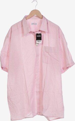 Marvelis Button Up Shirt in 4XL in Pink: front