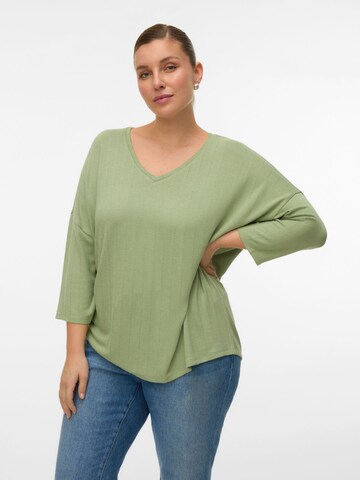 Vero Moda Curve Sweater 'VMCBriannamix' in Green: front