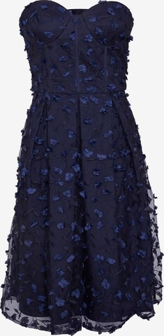 Chi Chi London Dress 'Bestickt' in Blue: front