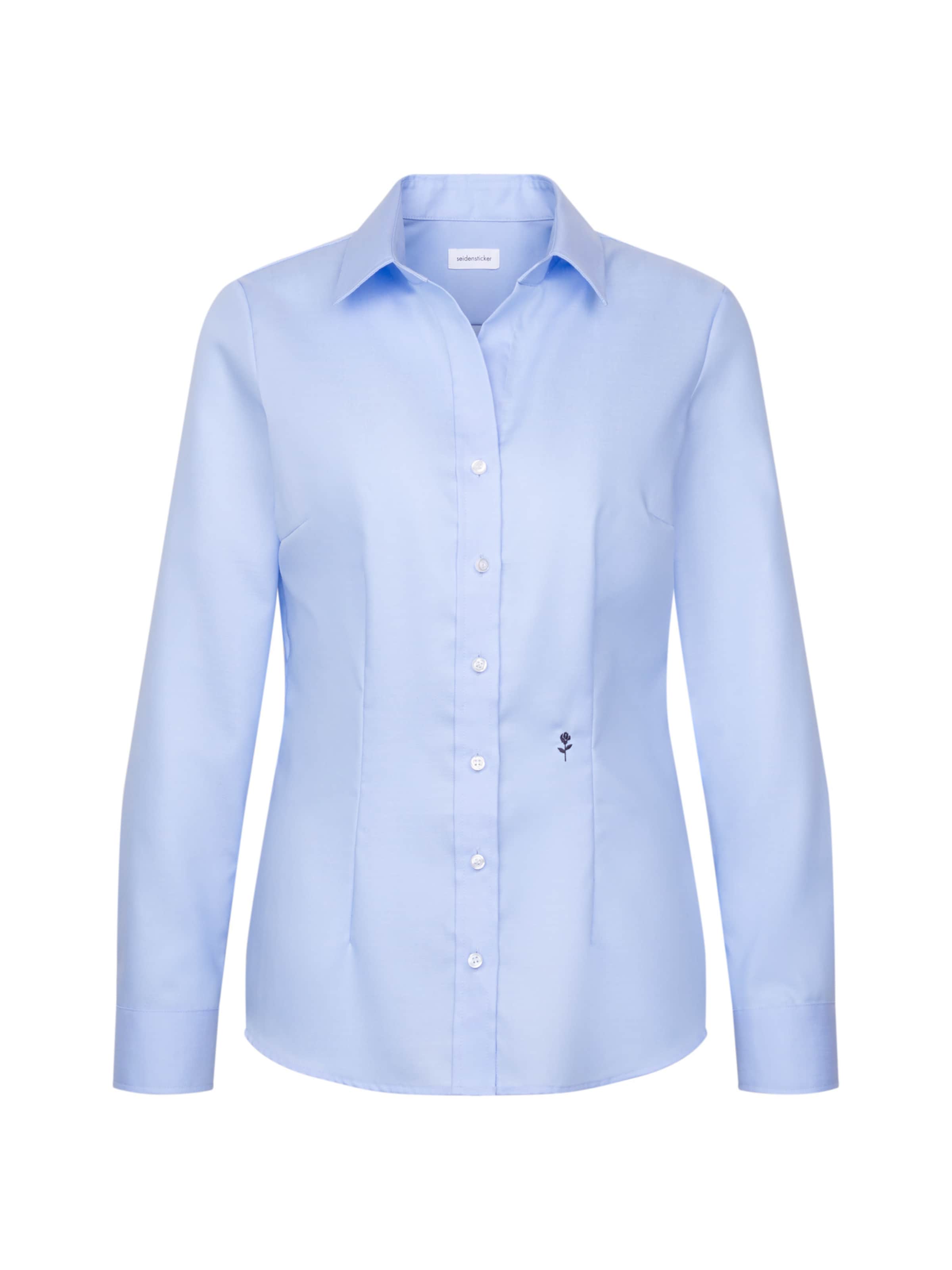 SEIDENSTICKER Blouse in Blauw: voorkant