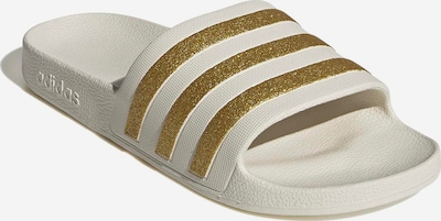 ADIDAS SPORTSWEAR Rantakengät 'ADILETTE AQUA' koossa 36,5-37 värissä kulta / valkoinen, Tuotenäkymä