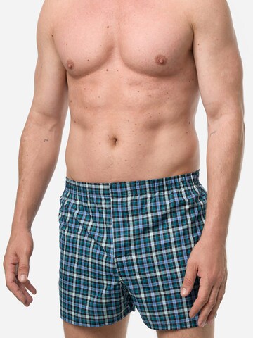 Nur Der Boxer shorts ' Check ' in Blue