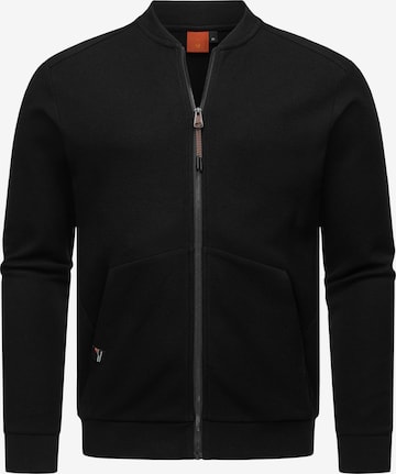 Ragwear Zip-Up Hoodie 'Cruider' in Black: front