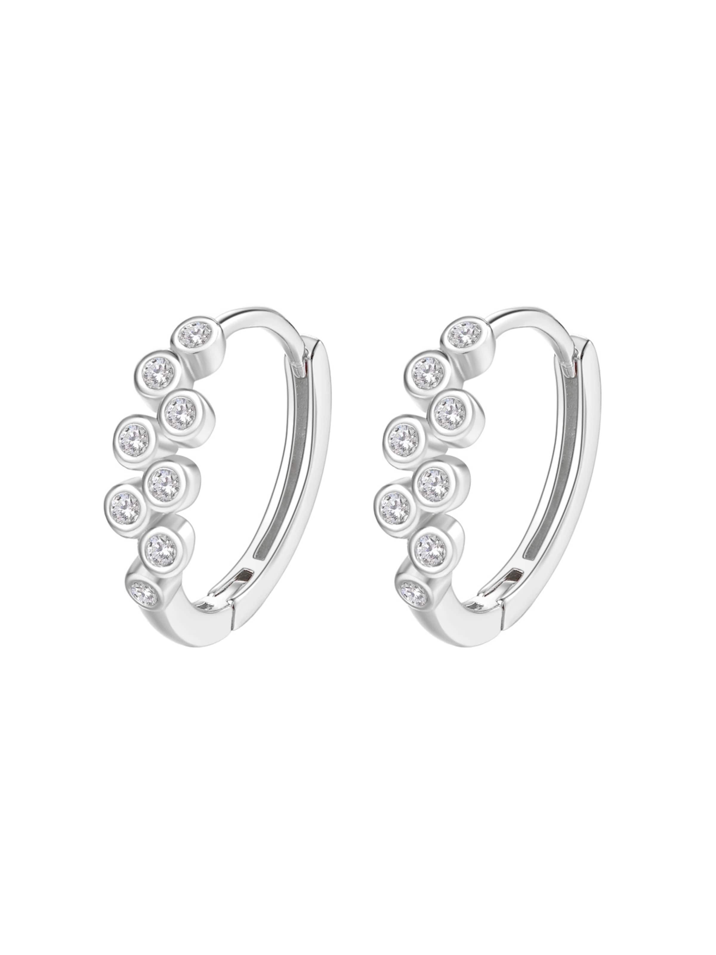 Hey Happiness Earrings 'Sprinkle' in Silver: front