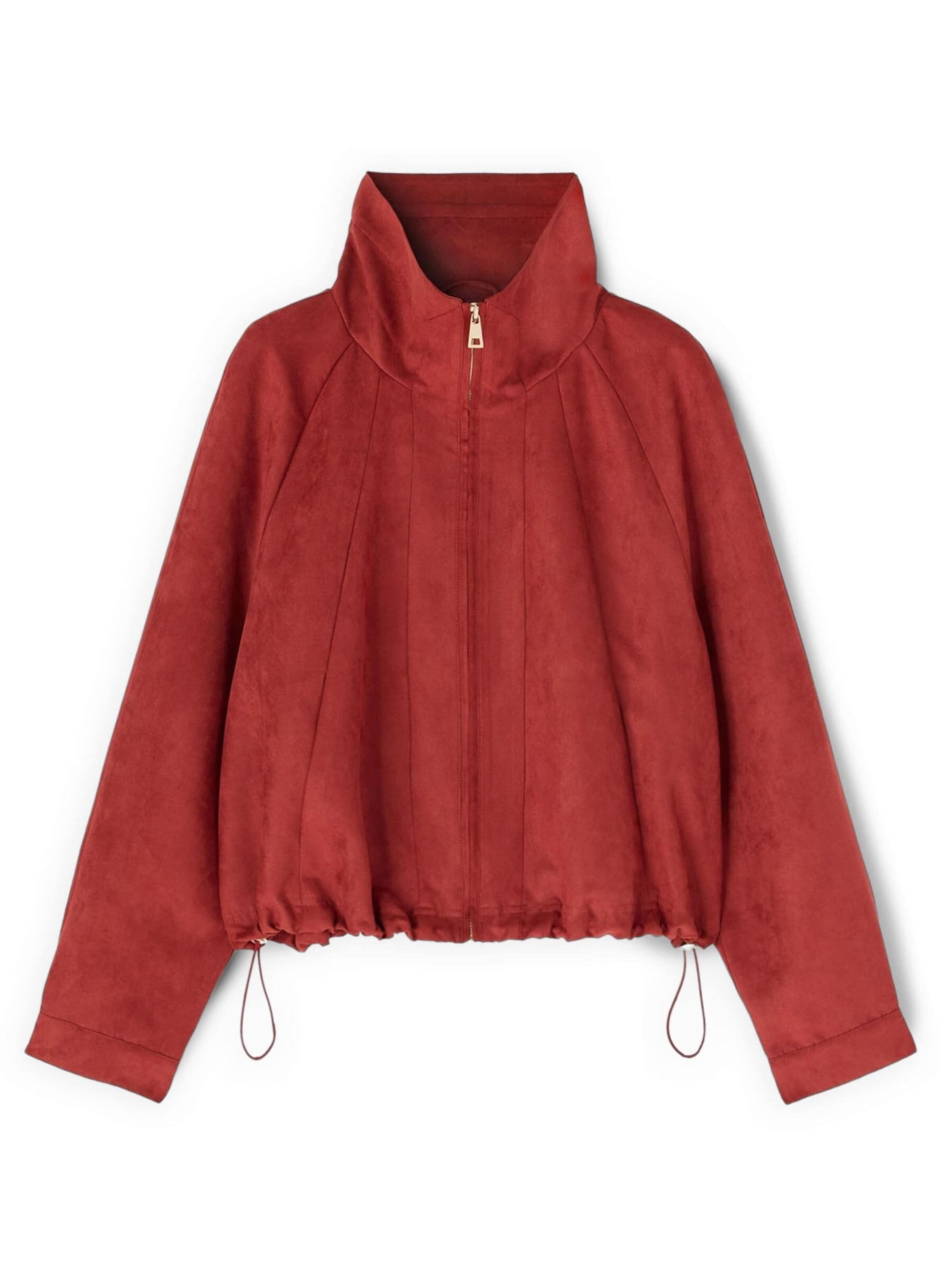 MOTIVI Between-season jacket in Red: front
