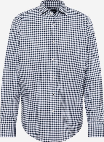 BOSS Black Regular fit Button Up Shirt 'JOE' in Blue: front