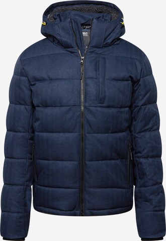 INDICODE JEANS Between-Season Jacket 'Hebert' in Blue: front