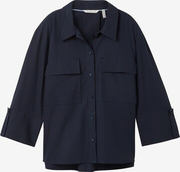 TOM TAILOR Blouse in Blue: front