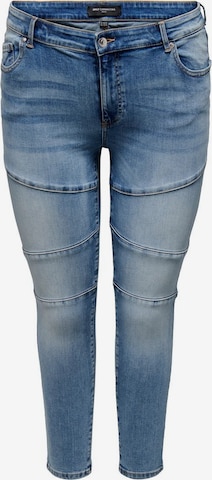 ONLY Carmakoma Skinny Jeans 'Willy' in Blauw: voorkant