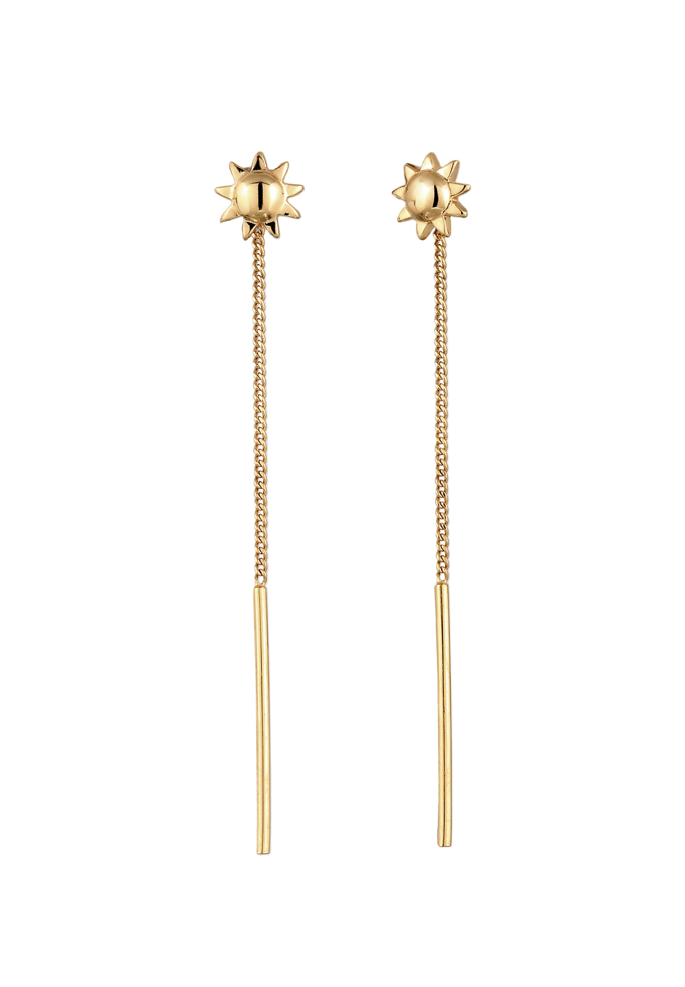 ELLI Earrings 'Sun' in Gold: front