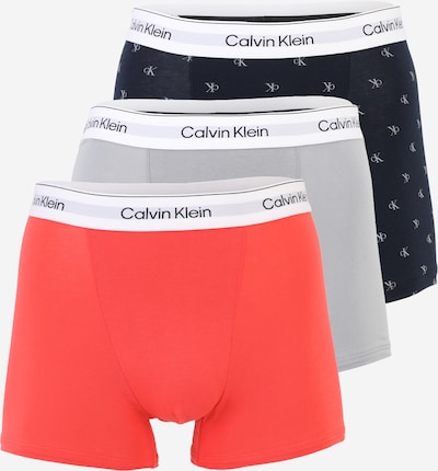 Boxer trumpikės iš Calvin Klein Underwear, spalva – tamsiai mėlyna / šviesiai pilka / oranžinė / balta, Prekių apžvalga