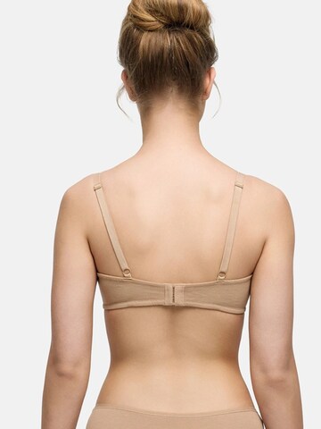 cfab by creamy fabrics T-shirt Bra 'Baumwoll T-Shirt-BH mit Bügel' in Beige