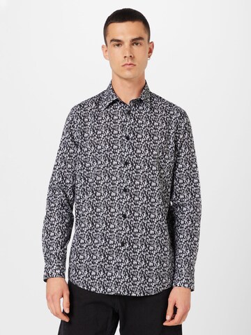 DRYKORN Regular fit Button Up Shirt 'RAMIS' in Black: front