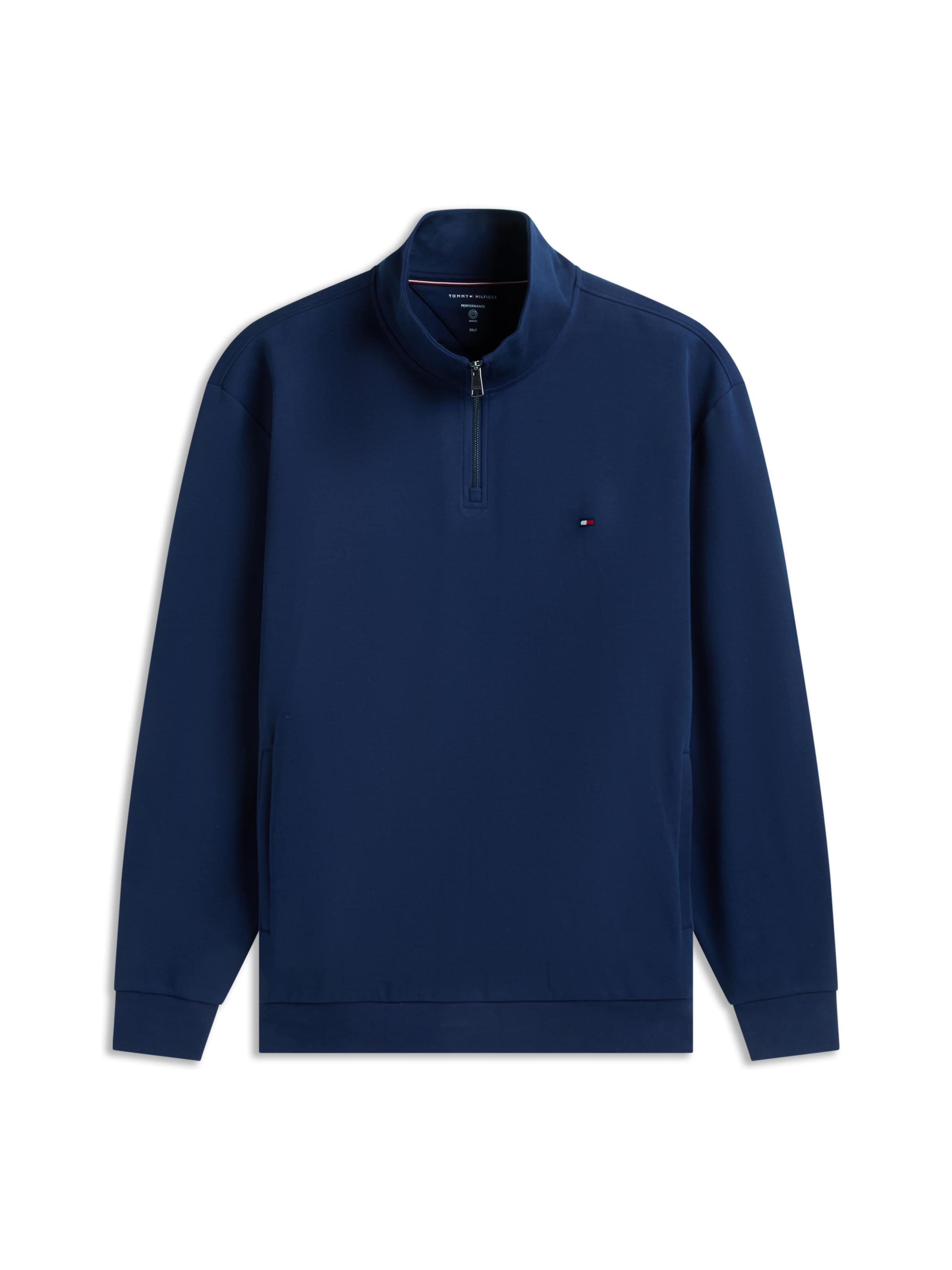 zils TOMMY HILFIGER Sportisks džemperis 'ESSENTIAL': no priekšpuses