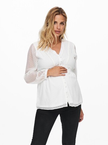 Only Maternity Blouse in White: front