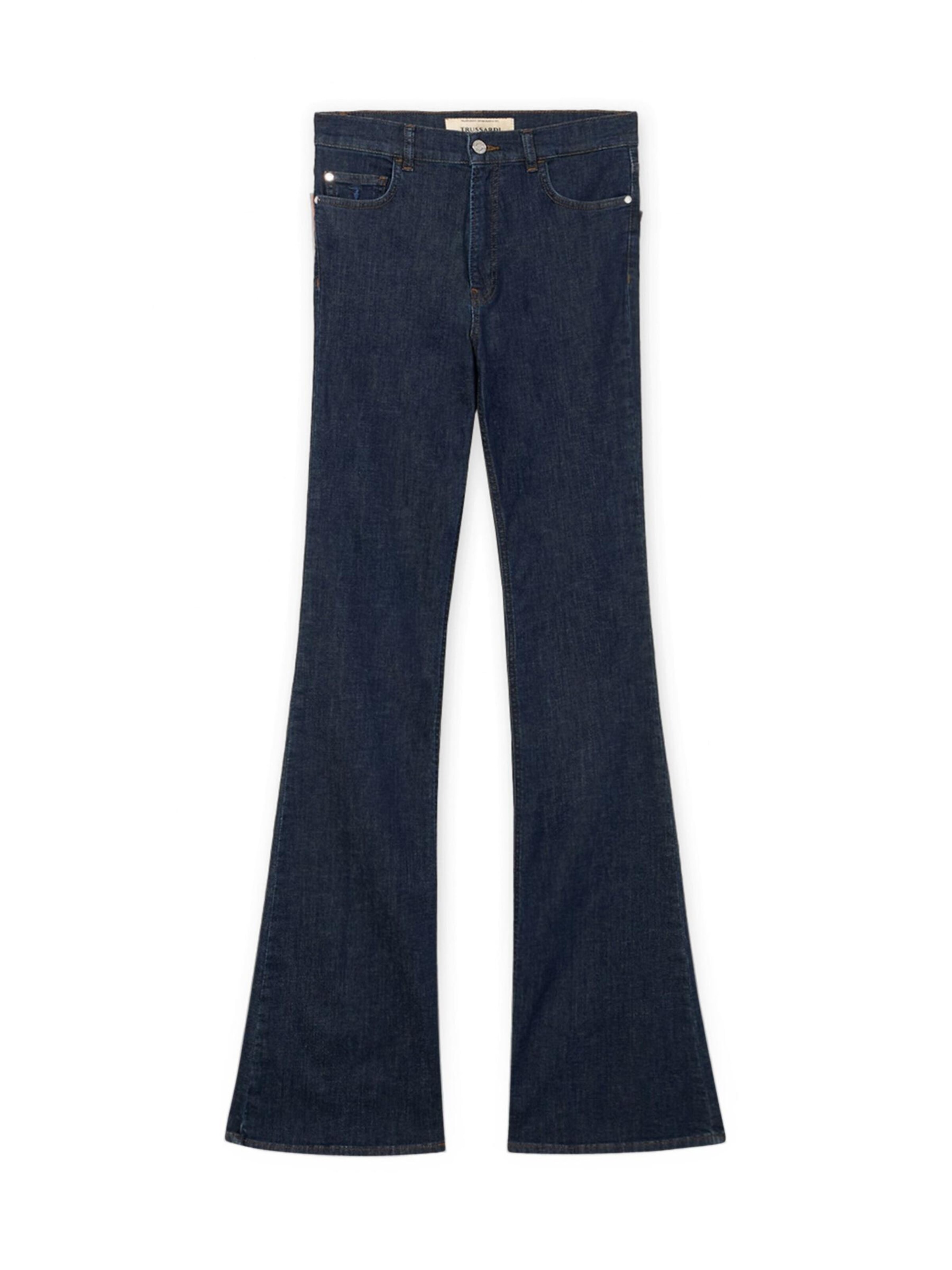 Trussardi - Acampanado Vaquero en azul: frente