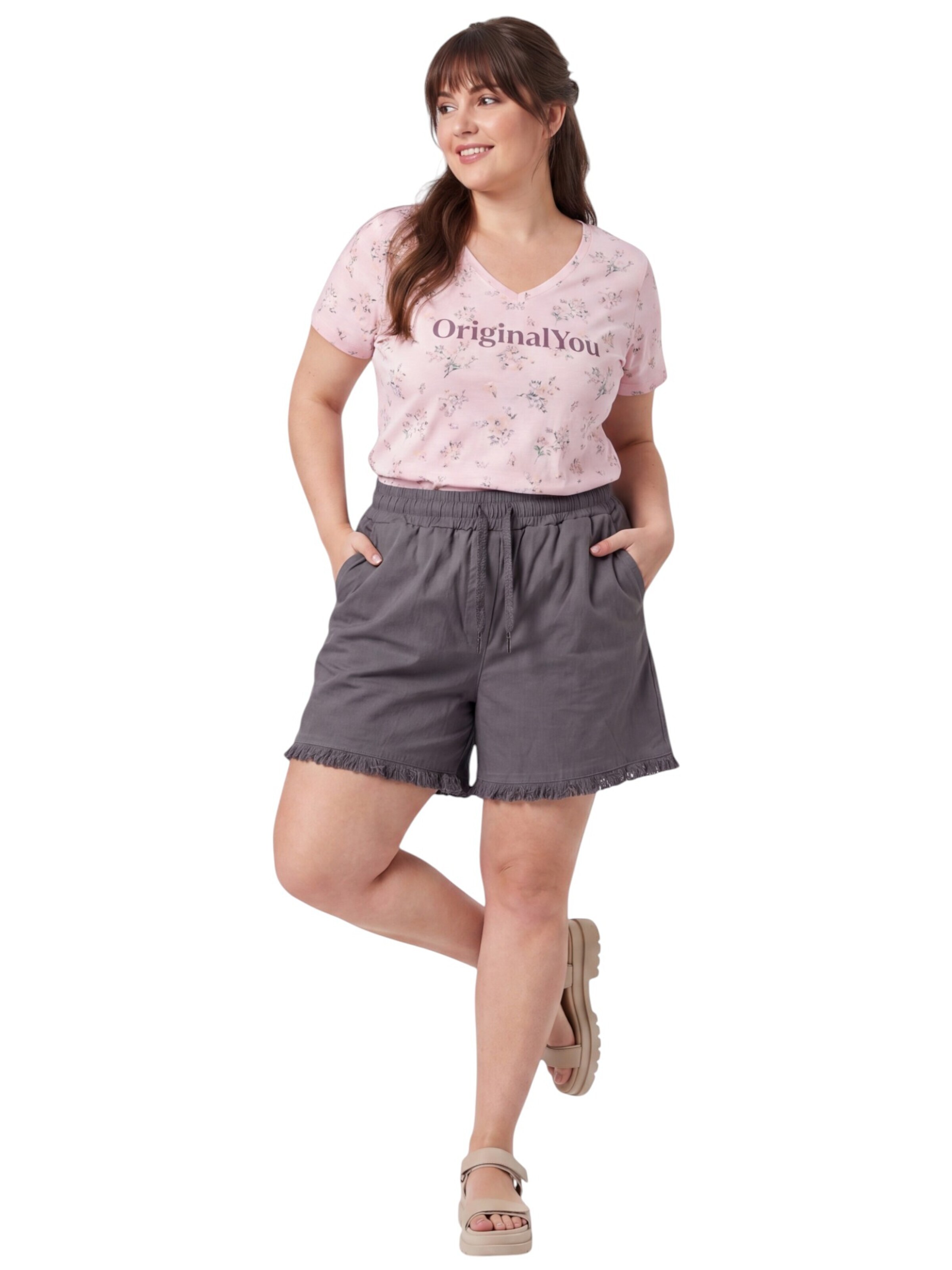 OriginalYou Regular Pants 'Shorts' in Grey