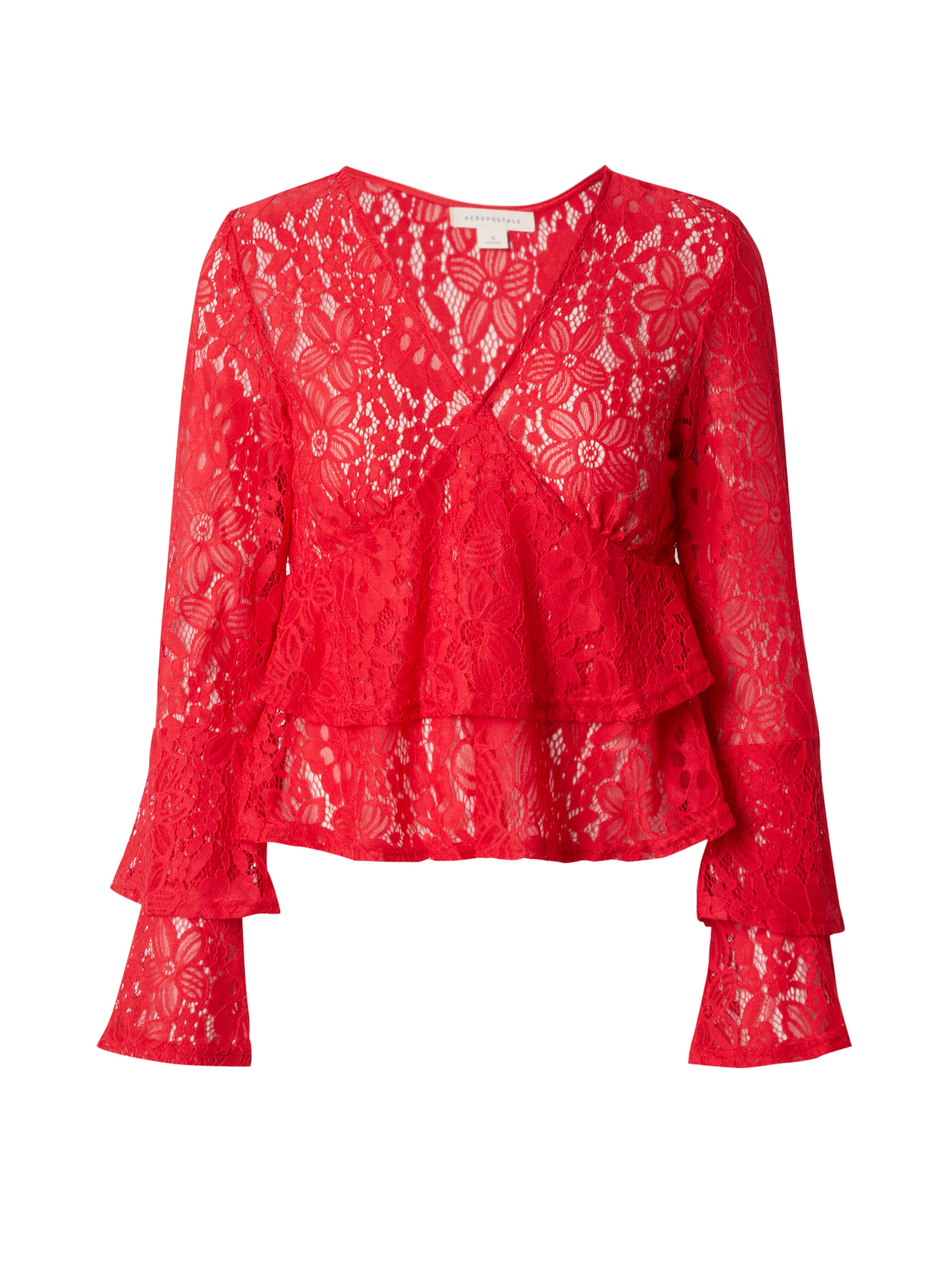 AÉROPOSTALE Blus i röd: framsida