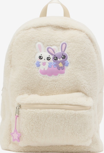 Zaino 'Pile Kawaii' in One Size Lindex di colore prugna / lavanda / bianco / offwhite, Visualizzazione prodotti