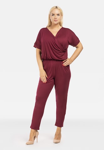 Tuta jumpsuit 'IBIZA' di Karko in rosso: frontale